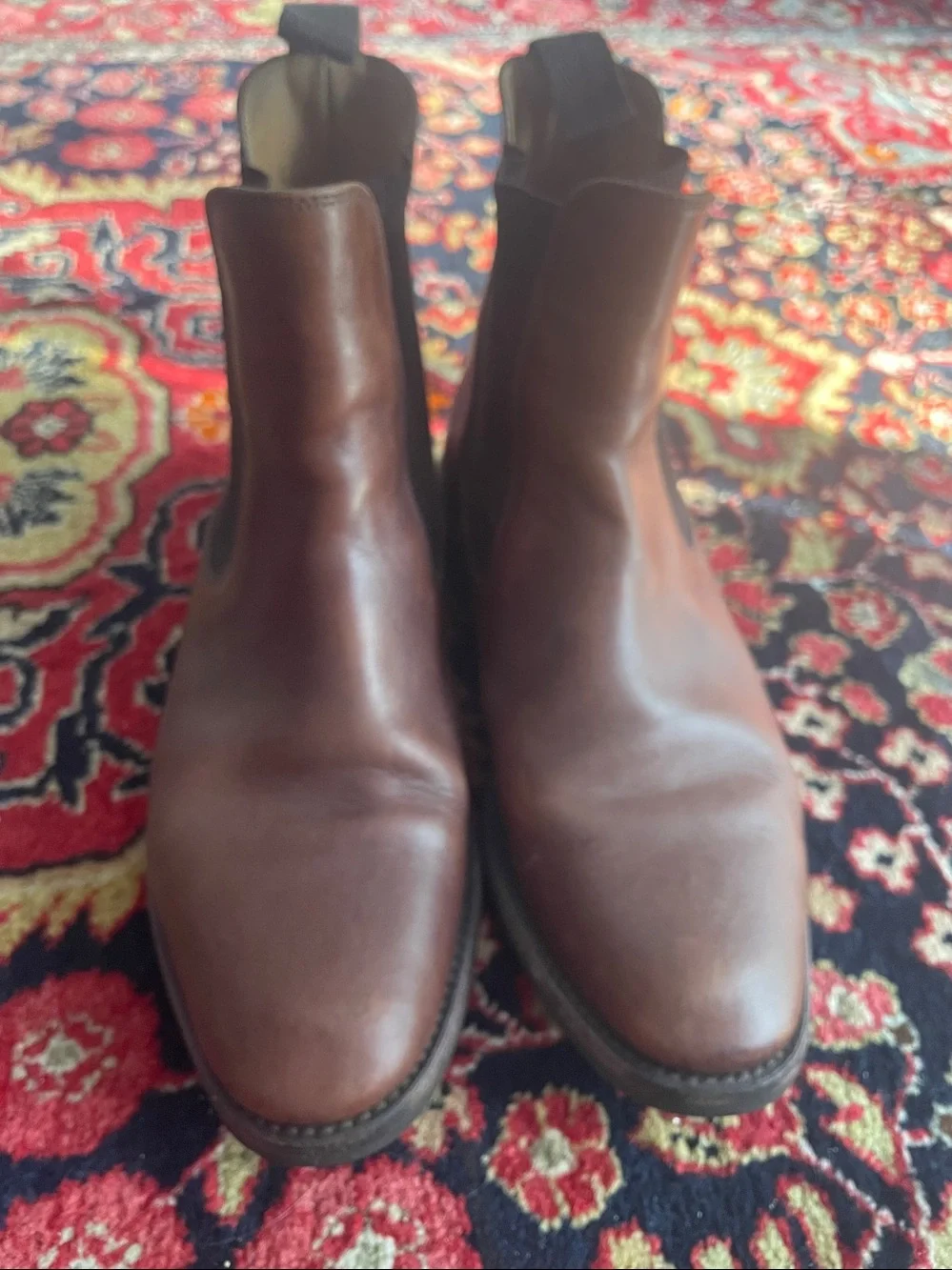 Loake  Men's Brown Leather Chukka Boots with Elastic Side Panels